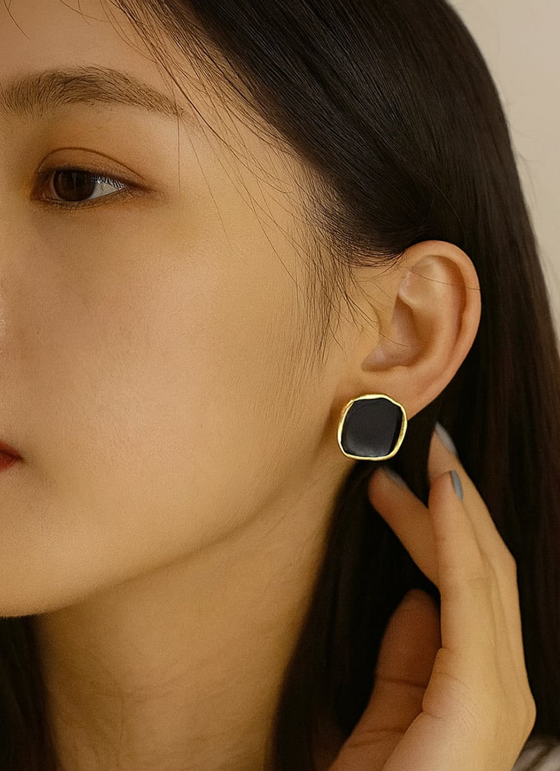 Black Stunning Studs After Six Wear