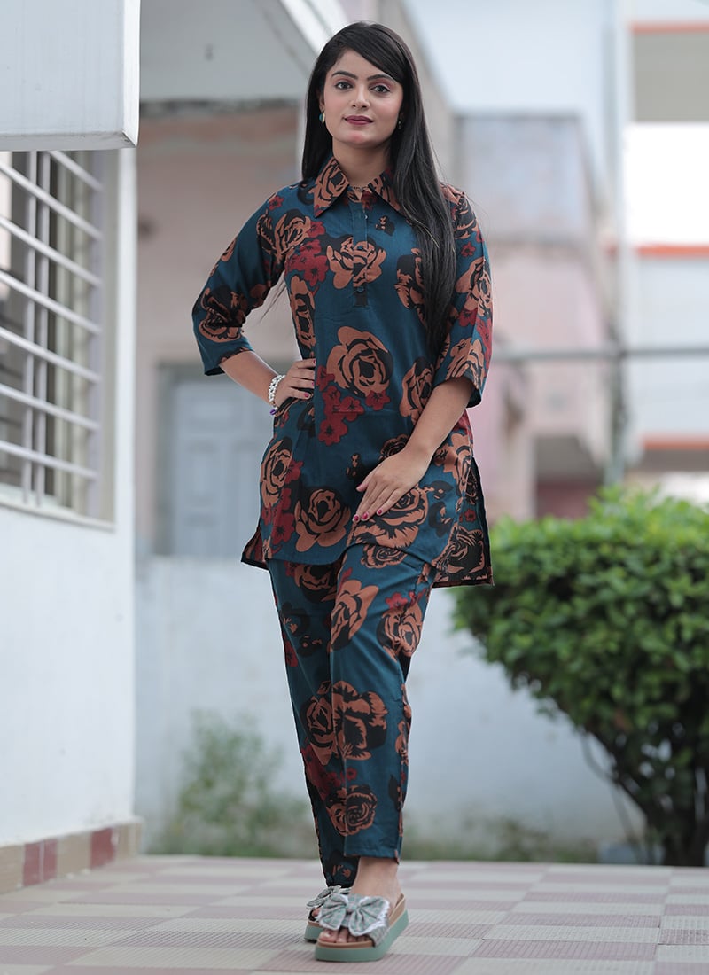 Blended Cotton Printed Co ord sets After Six Wear