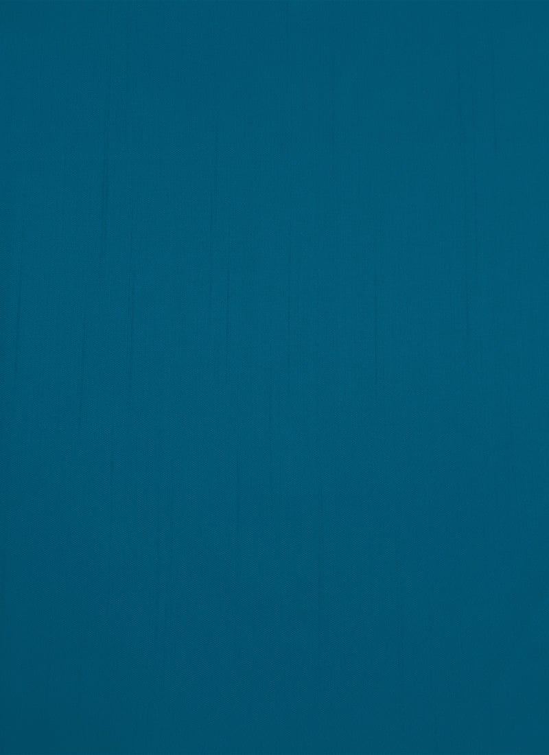 Blue Art Silk Painted Fabric