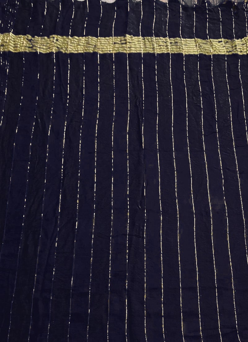Blue Art Silk Zari Dupatta After Six Wear
