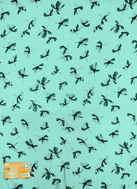 Blue Chinon Digital Print Fabric