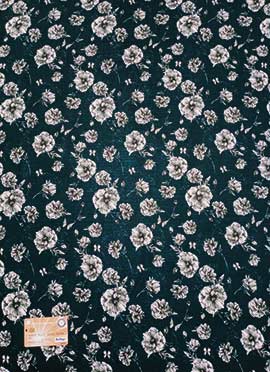 Blue Chinon Printed Fabric