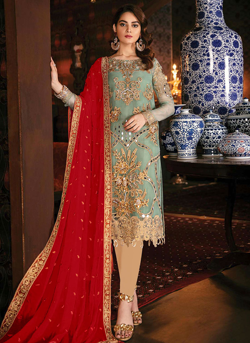 Buy Blue Churidar Suit, Embroidered, churidar suit Online Shopping SLSCCW138