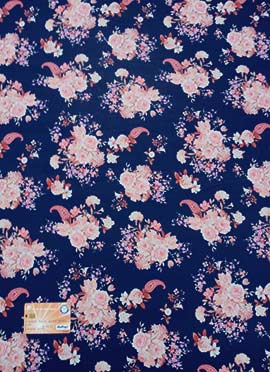 Blue Georgette Printed Fabric