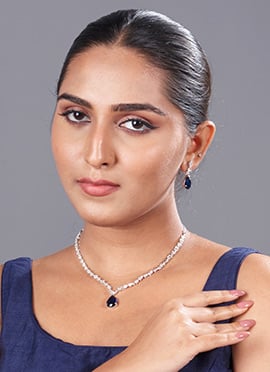 Blue Kundan Necklace