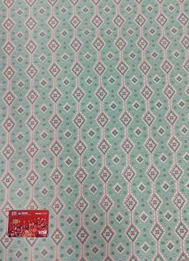 Blue Modal Satin Print Fabric