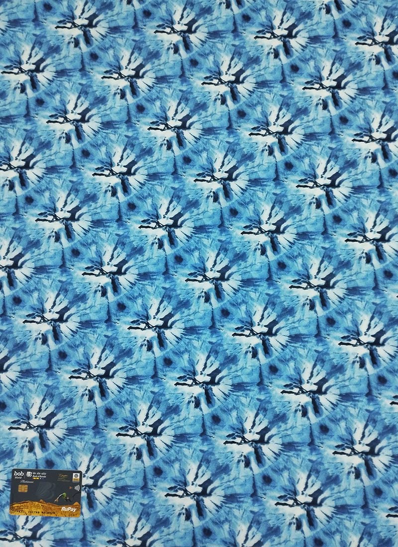 Blue Muslin Fabric