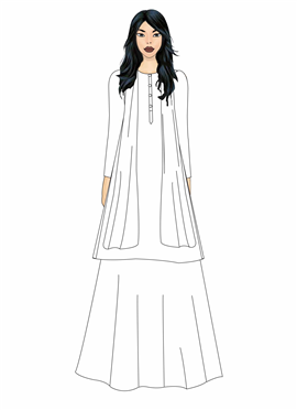 Blue Muslin Lehenga Choli