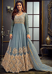 netted anarkali