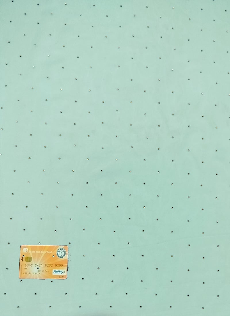 Blue Net Fabric
