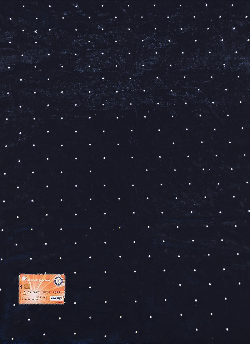Blue Net Stone Fabric