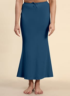 Blue Polyester Shapewear