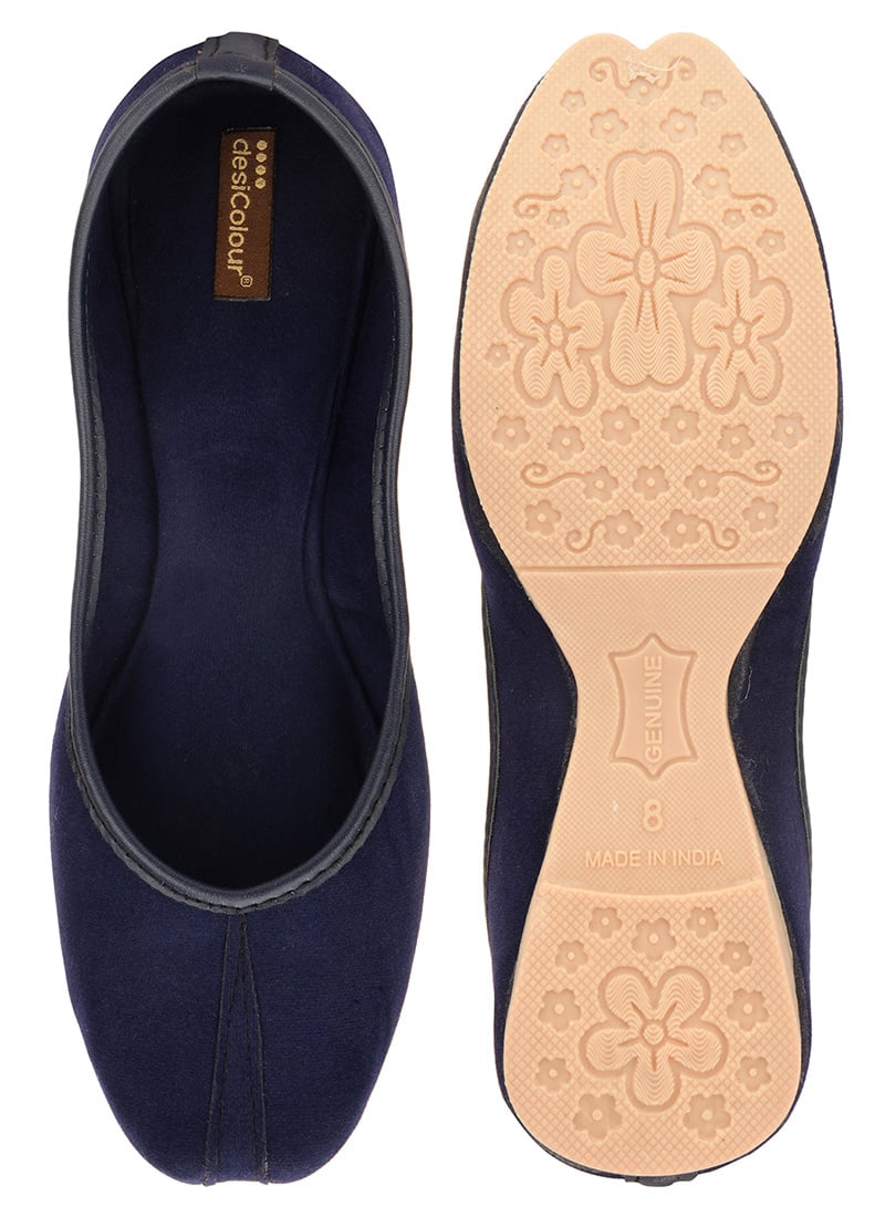 Blue Suede Womens Indian Ethnic Footwear