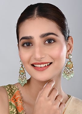 Blue Traditional Dangler Earrings