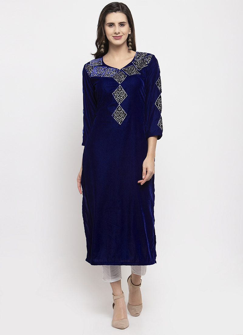 Velvet kurti online shopping Clearance