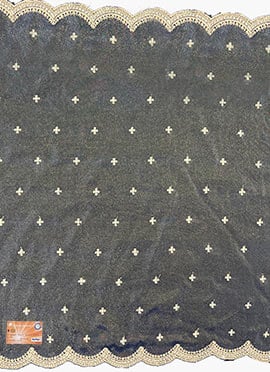 Blue Viscose Embroidered Sequins Dupatta Party Wear