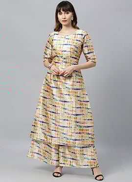 Ethnovog Wide Leg Pant Suit