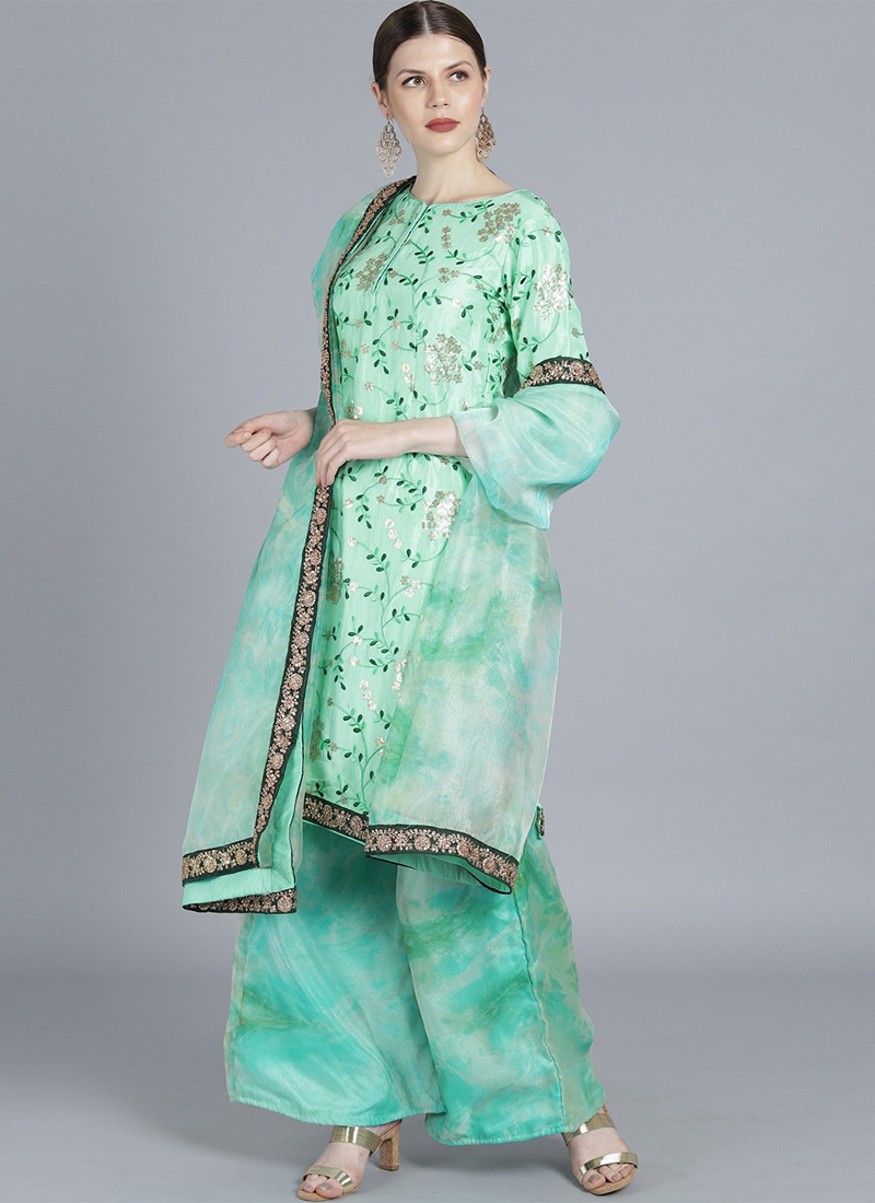 Ethnovog Wide Leg Pant Suit