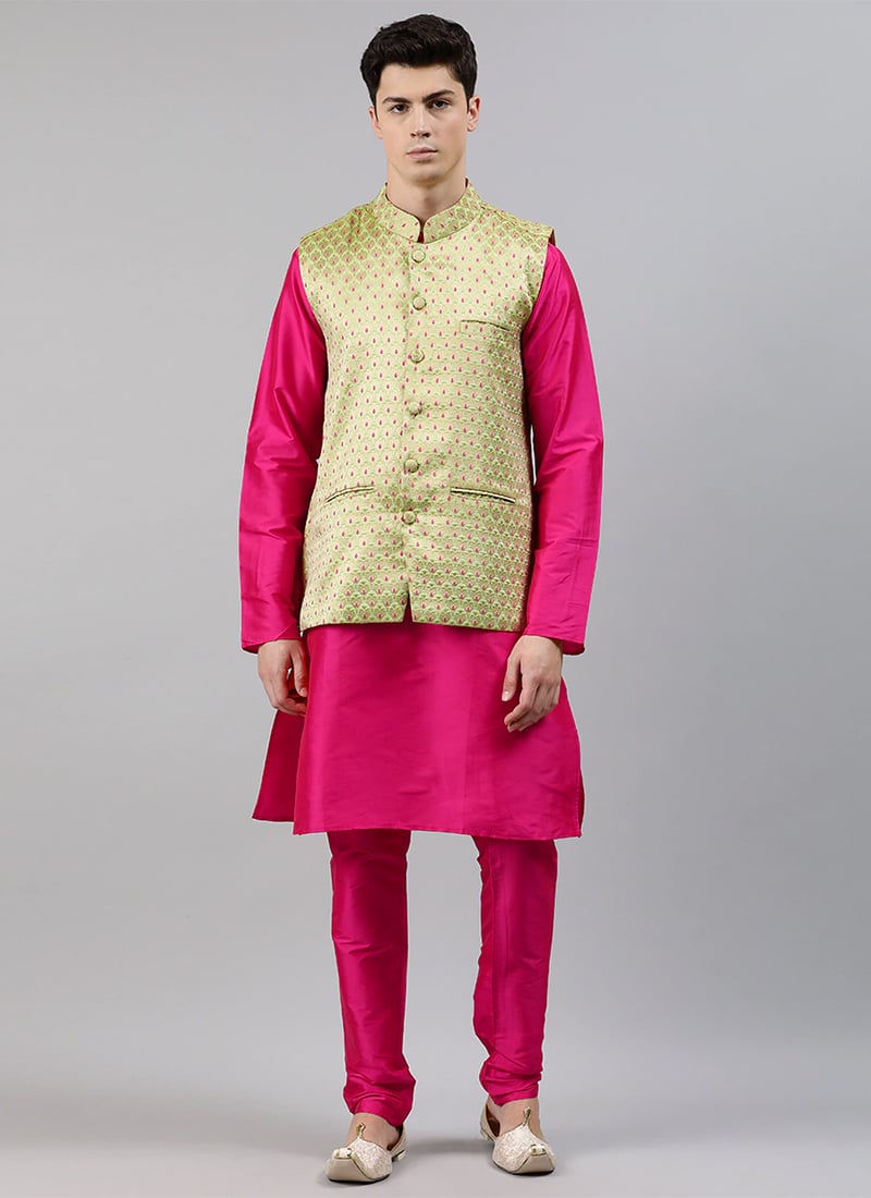 Ethnovog Pink N Green Bandi Set