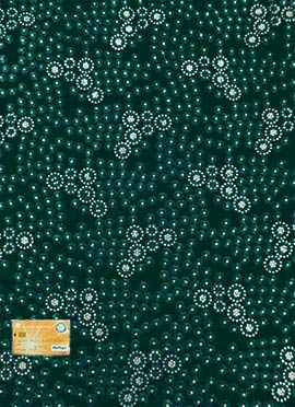 Bottle Green Net Embroidered Fabric