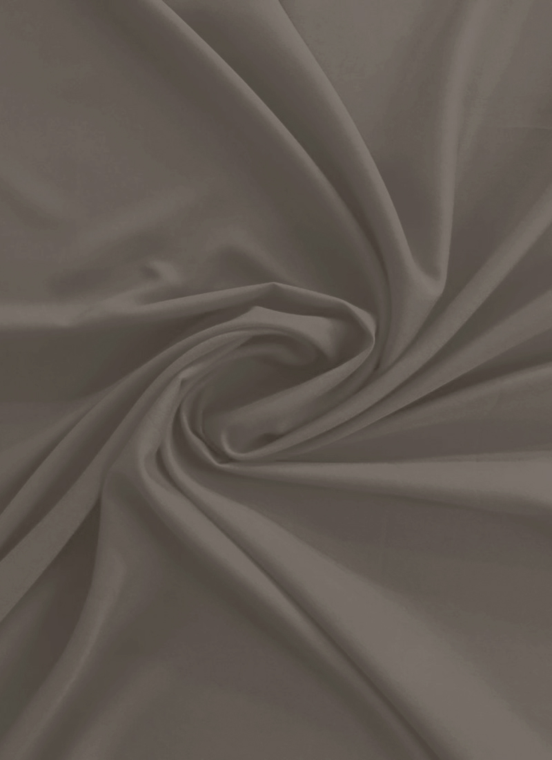 Brown Crepe Plain Fabric