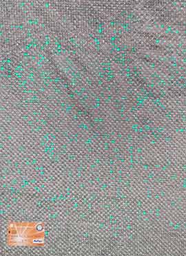 Grey Sequins Organza Fabric