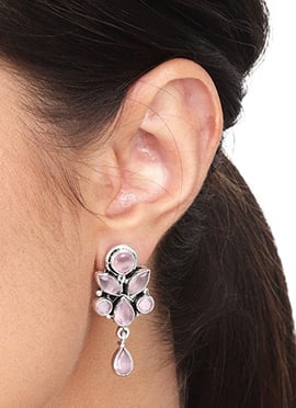 Captivating Silver Stone Drops