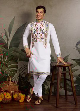 Captivating Teal Viscose Silk Embroidered Sequins Thread Kurta