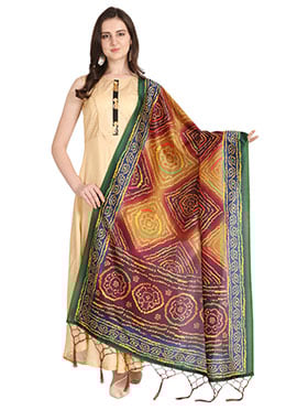 Celestial Charm Silk Blend Printed Dupatta Charm