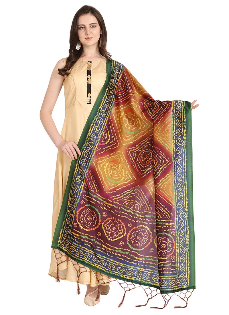 Celestial Charm Silk Blend Printed Dupatta Charm After Six Wear