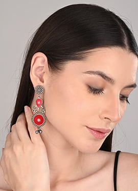 Charming Red Hand Painted Drops