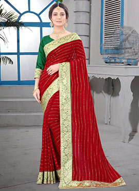 Buy Latest Red Sarees Designs Online 