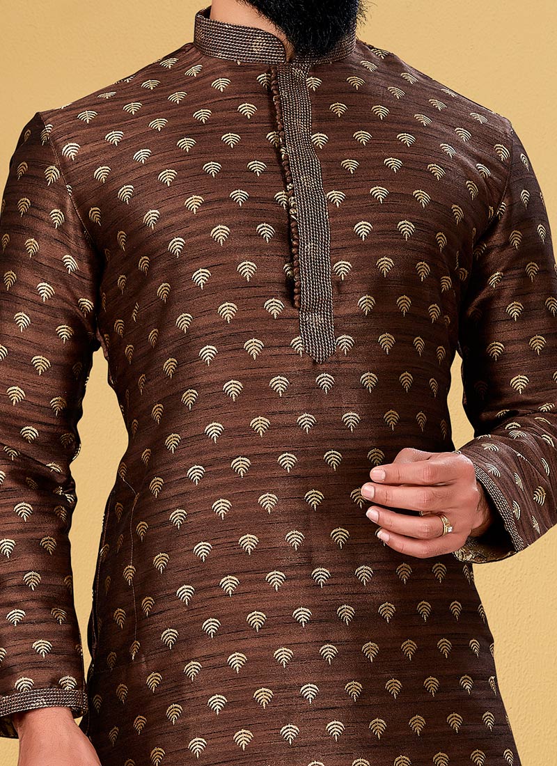 Faqat Chocolate Soil Kurta Pant main image 1
