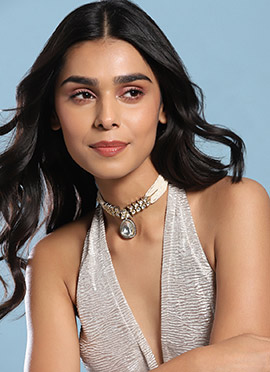 Choker Of White Regal Kundan Stone Majesty