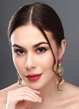 Classic Gold Pearl Stone Drops