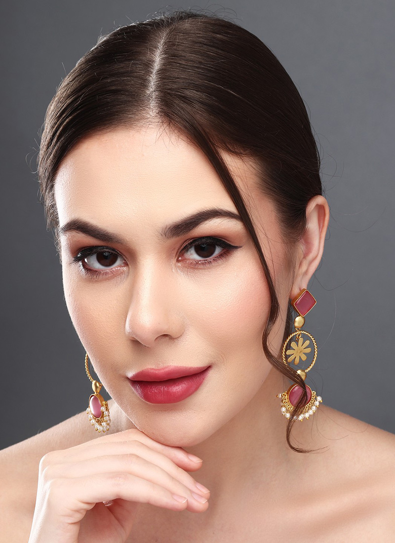 Classic Gold Pearl Stone Drops After Six Wear