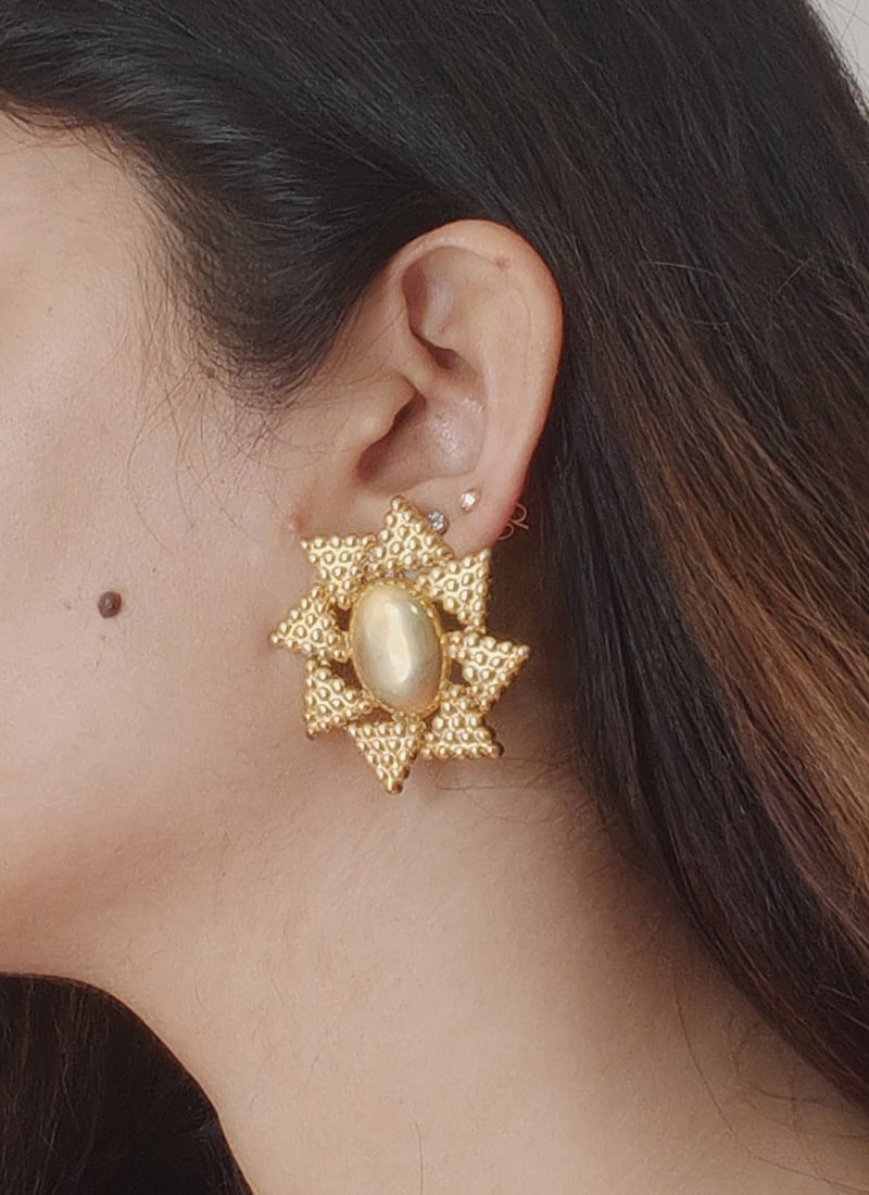 Classic Gold Plated Studs After Six Wear