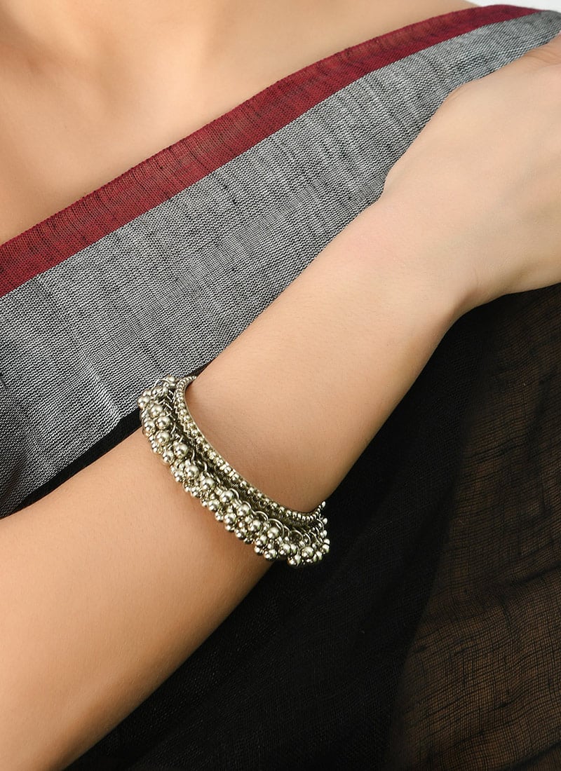 Classic Silver Oxidised Bracelet After Six Wear