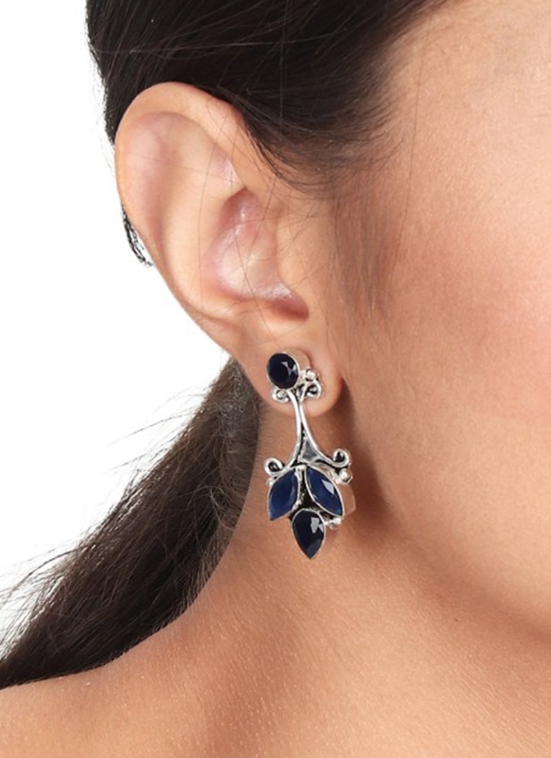 Classic Silver Stone Studs