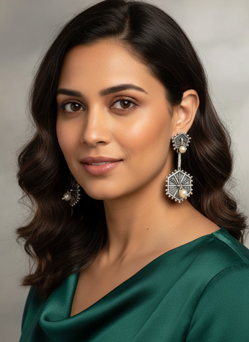 Classy Silver Drop Earrings After Six Wear