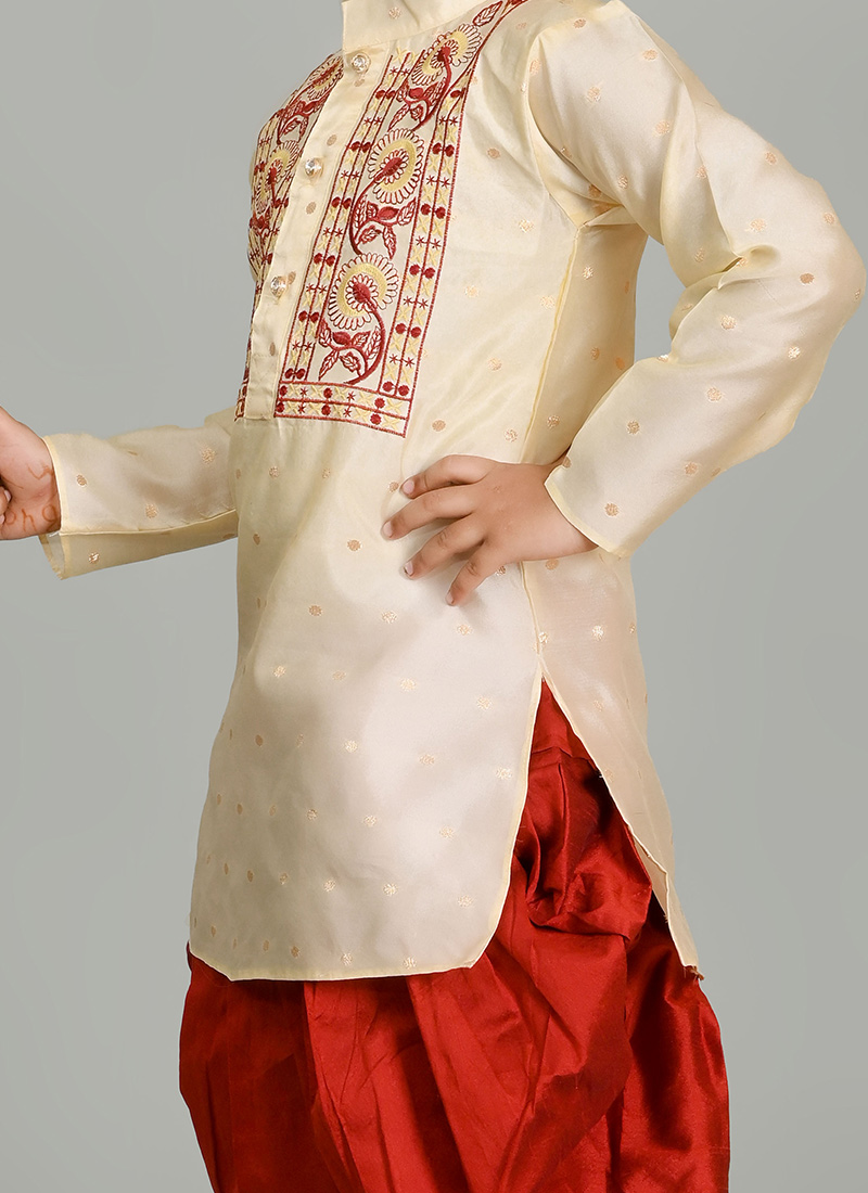 Rosebud Kurta and Dhoti Pyajama