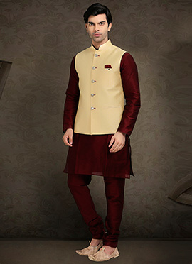 cream nehru jacket