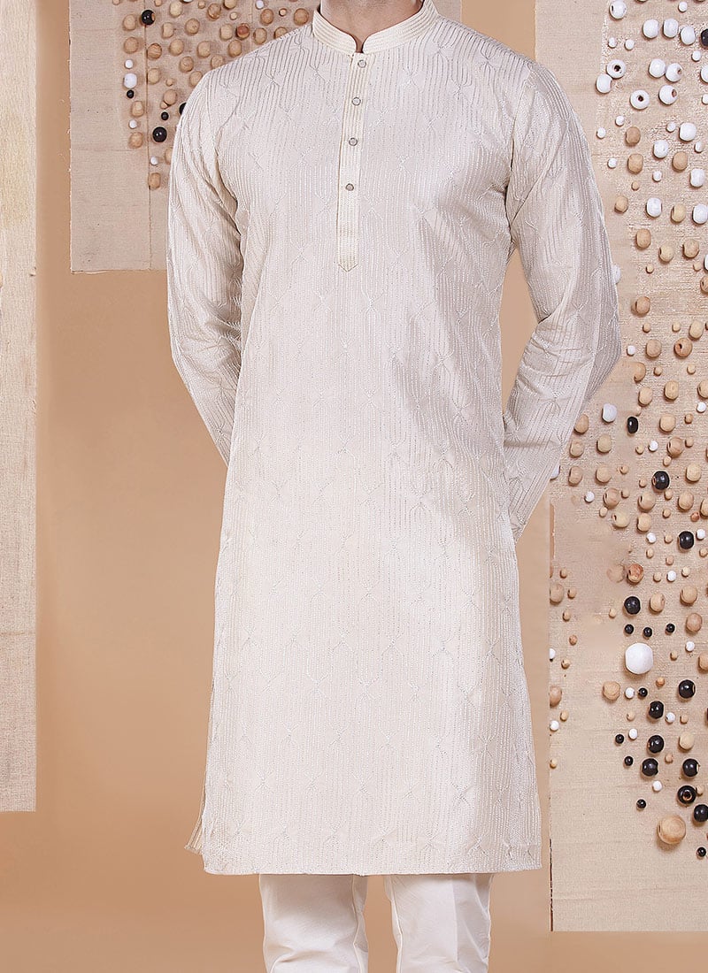 Thistle Kurta and Multi Lace Pyajama main image 0