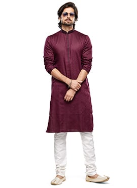 Cultural Silk Printed Thread Kurta Pyjama