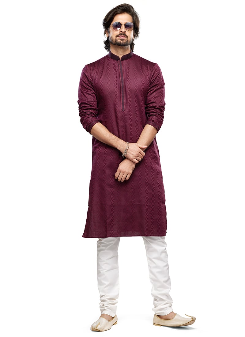 Cultural Silk Printed Thread Kurta Pyjama Party Wear
