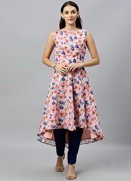 Boat Neck Narrow Straight Pant Suit