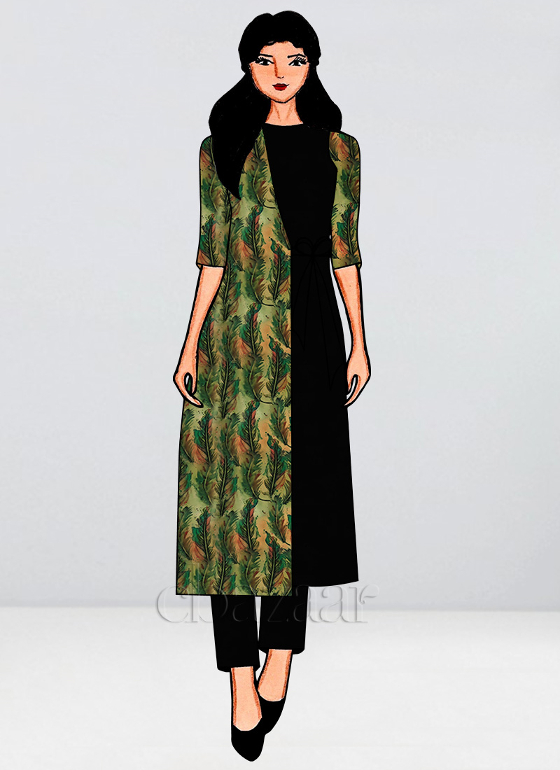 Shop Custom Made Digital Printed Straight Pant Suit Made to Measure