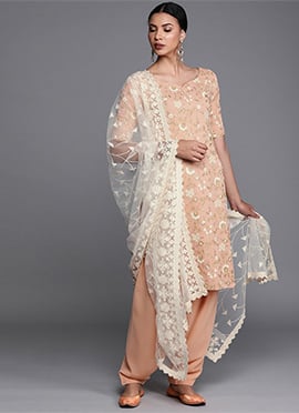 Pink Embroidered Salwar Suit