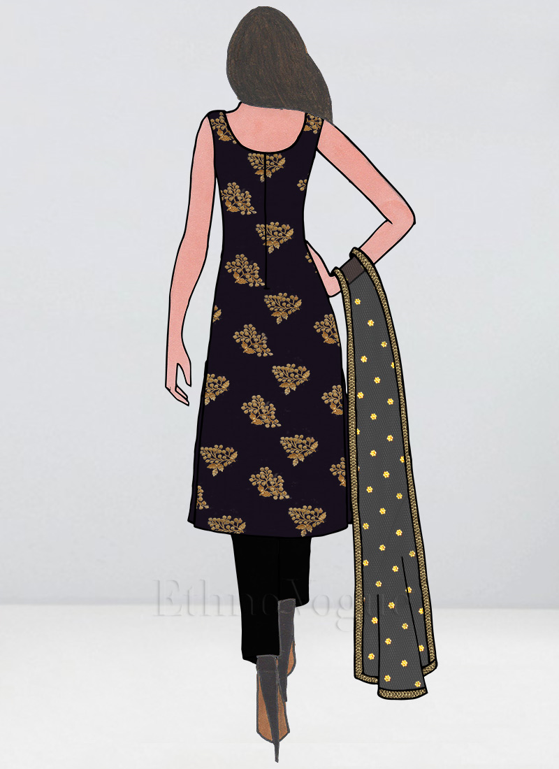 Shop Custom Made Round Neck Blue Straight Pant Suit Made to Measure