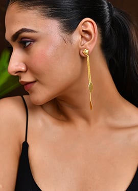 Danglers Of Golden Evening Charm